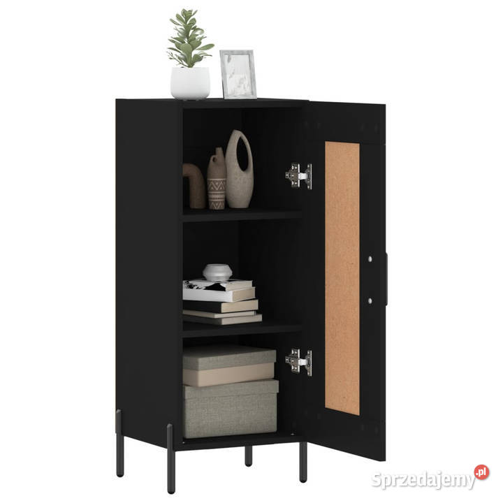 Szafka czarna 345x34x90 materiał drewnopochodny Warszawa sprzedam