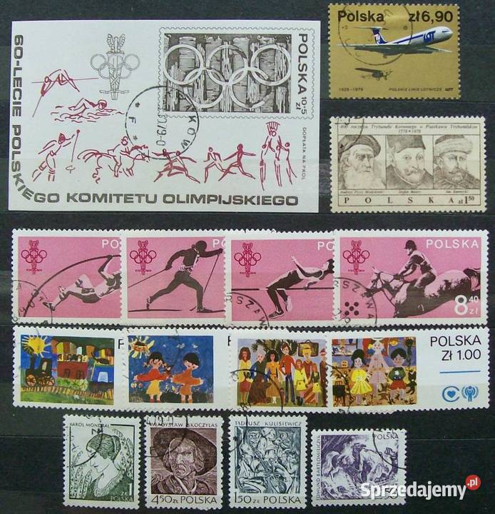 Znaczki polskie 1979 I kwartał komplet Leźnica Wielka