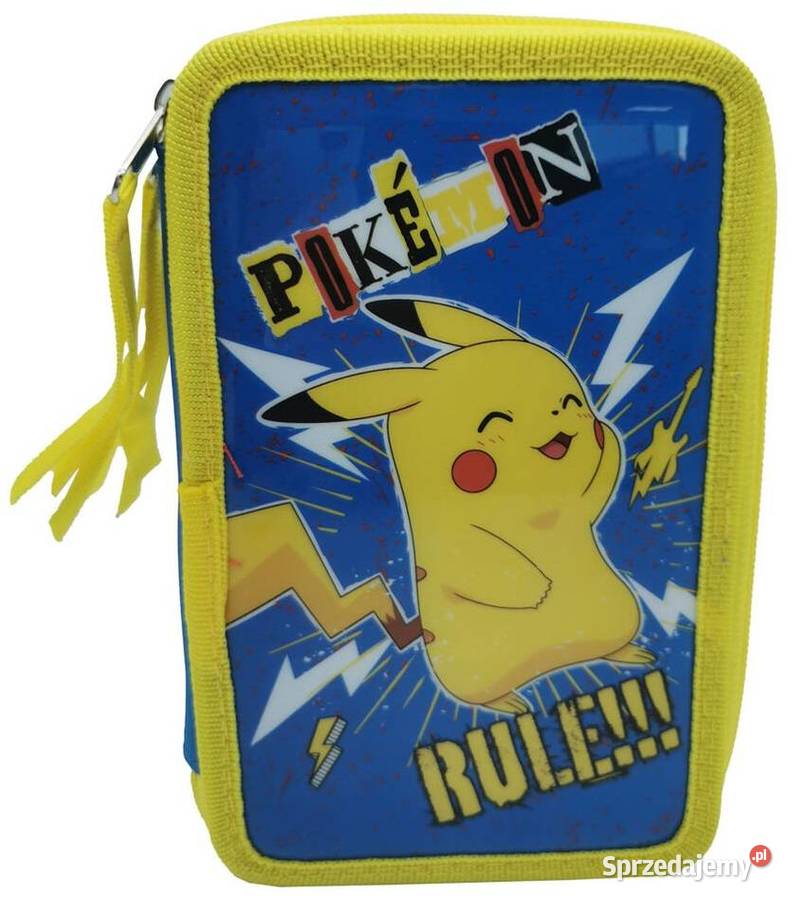 Piórnik Pokemony Pikachu z Wyposażeniem Mogilany
