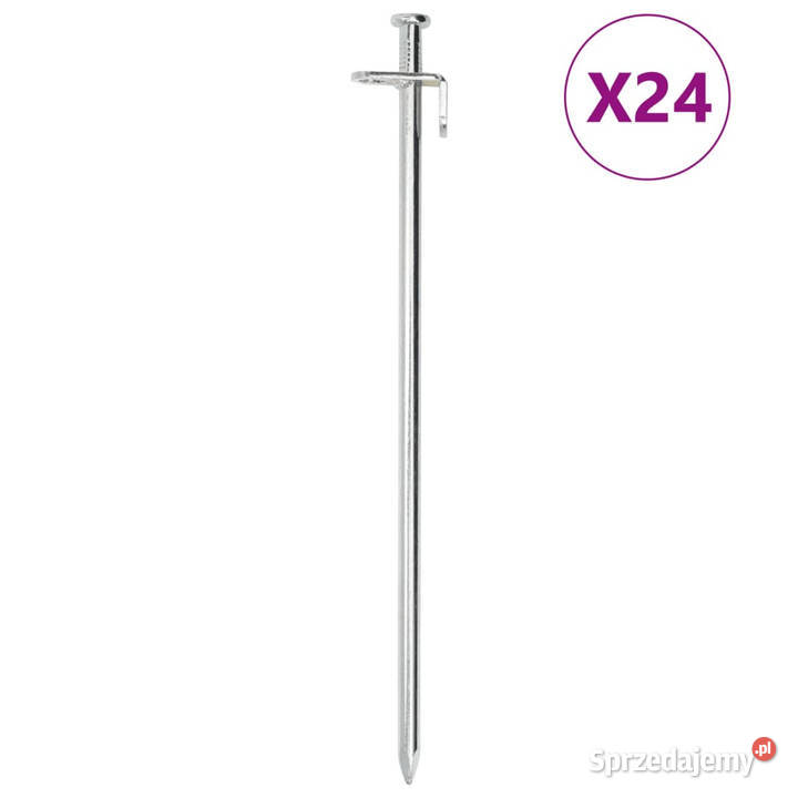 Śledzie do namiotu 24 30 8 mm stal galwanizowana Warszawa