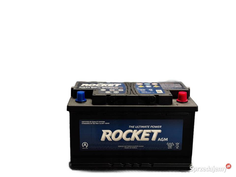 Akumulator ROCKET AGM 12V 80Ah 800A P Jelcz-Laskowice