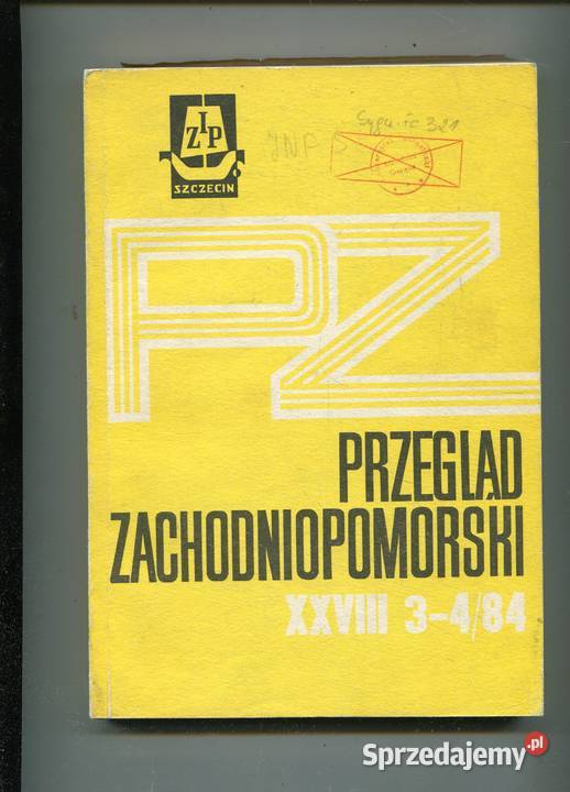 Przegląd Zachodniopomorski 1984 34 Szczecin sprzedam