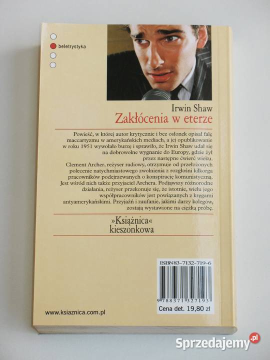 Zakłócenia w eterze Irwin Shaw literatura piękna - proza zagraniczna Proza i poezja sprzedam