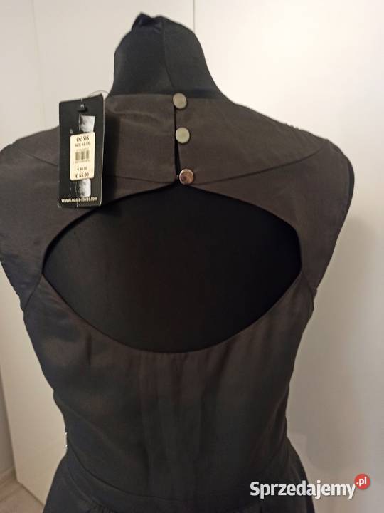 szara sukienka z metalicznymi koralikami Rozmiar 38(M) śląskie Częstochowa