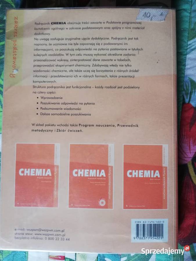 Chemia podręcznik zakres podstawowy Maria szkoła ponadgimnazjalna Kraków sprzedam
