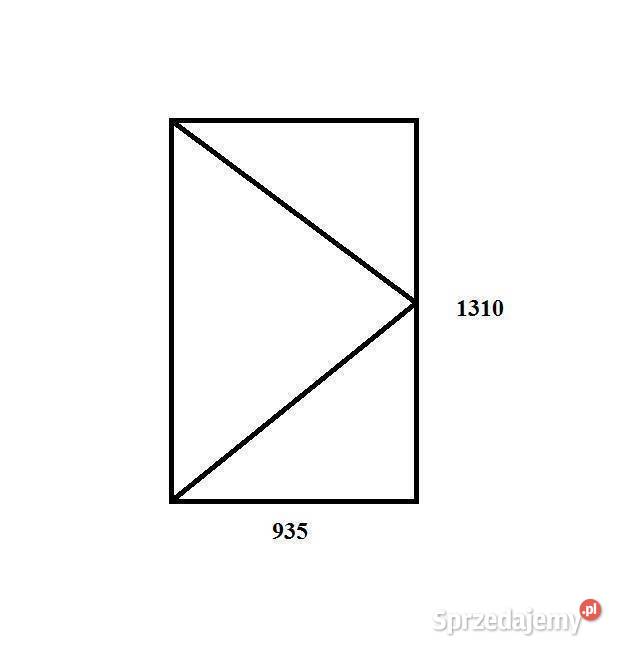Okno PCV 935x131 z panelem