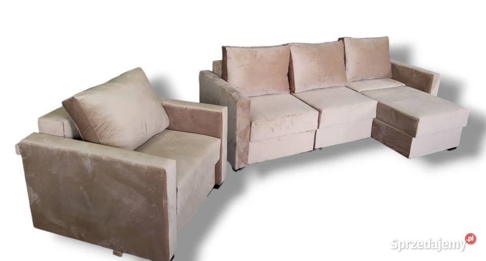 2w1 SOFA i Narożnik 3 części rozkładane pojemnik Wrocław