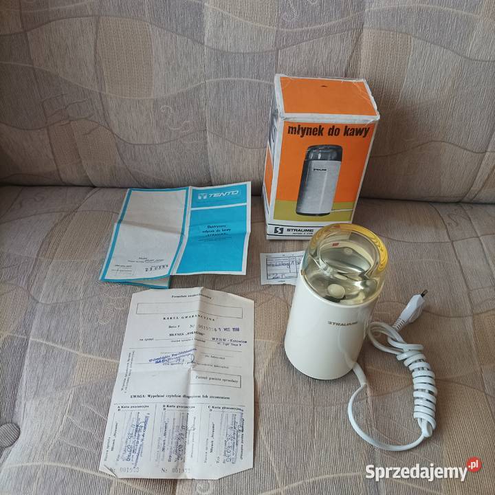 Zabytkowy nowy udarowy młynek do kawy Straume z sprzedam