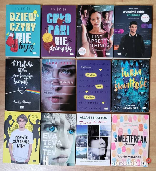 12 książek YA Dziewczyny Chłopaki Eva Historia Ząbki