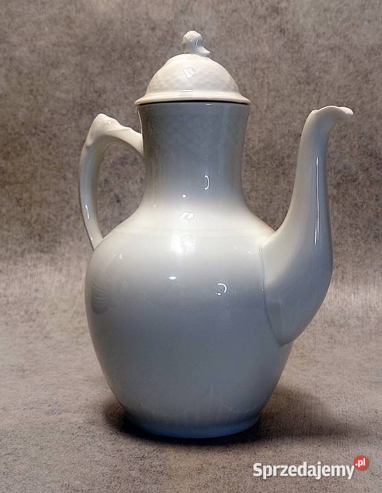 Royal Copenhagen Dzbanek Piękna Biała porcelana Luboń