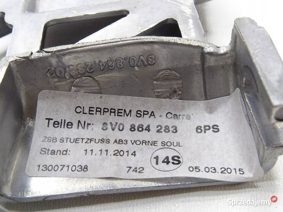 PODŁOKIETNIK TUNELU ŚRODKOWEGO MATERIAŁ AUDI A3 osobowe