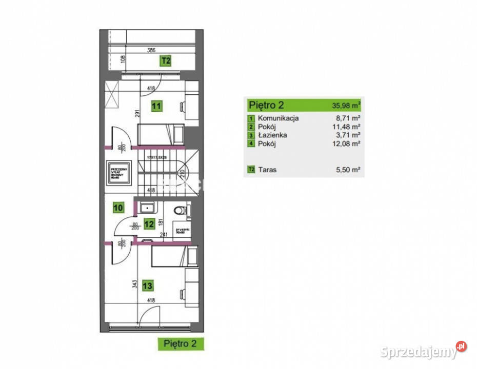 Dom szeregowy 1444m2 Kraków Kliny sprzedam