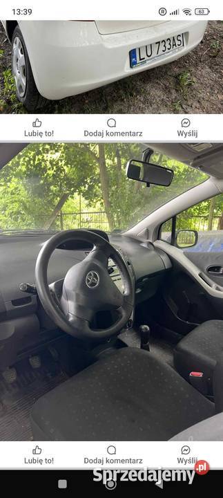 Toyota Yaris 10 2007r oszczędne auto Kulik
