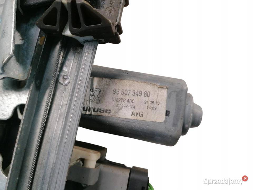 MECHANIZM PODNOŚNIK SZYBY LEWY PRZÓD PEUGEOT 607