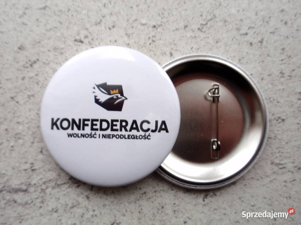 Przypinka znaczek zapinany na agrafkę