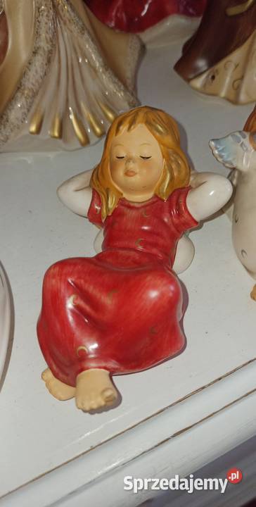 Anioł zamyślony Figurka GOEBEL Weihnacht Boże Gdańsk