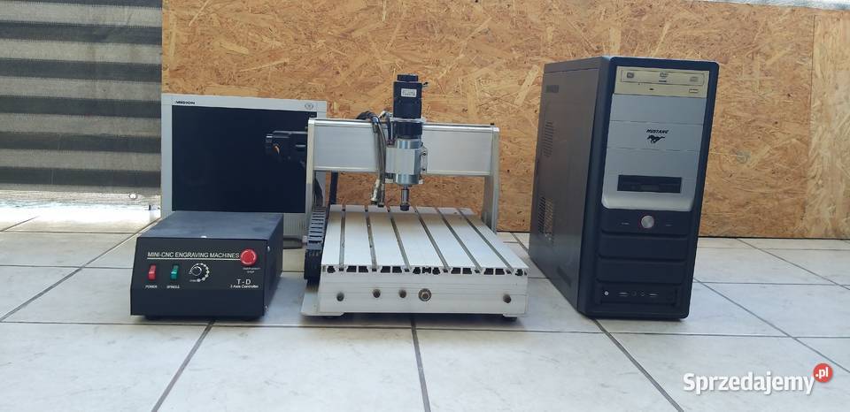 Mini frezarka CNC 3osiowa sterownik komputer