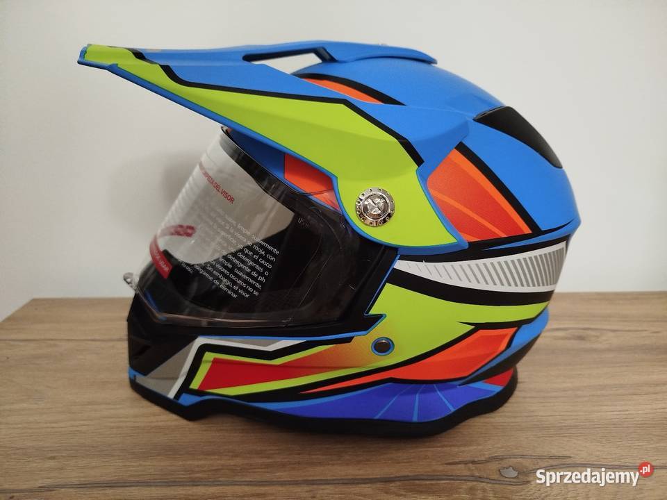 Kask Motocyklowy z Szybą Cross Quad MTB rozmiar Częstochowa sprzedam