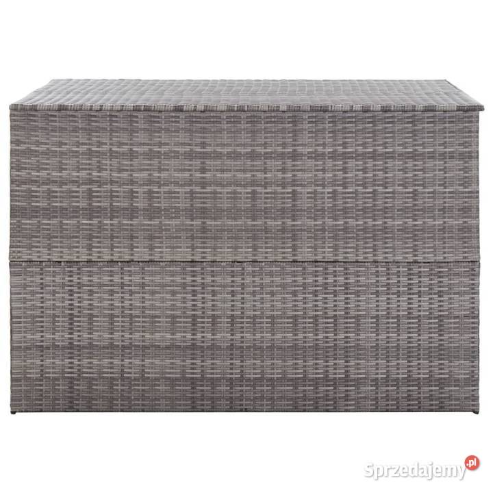 Skrzynia ogrodowa szara 150 x 100 x 100 rattan Warszawa