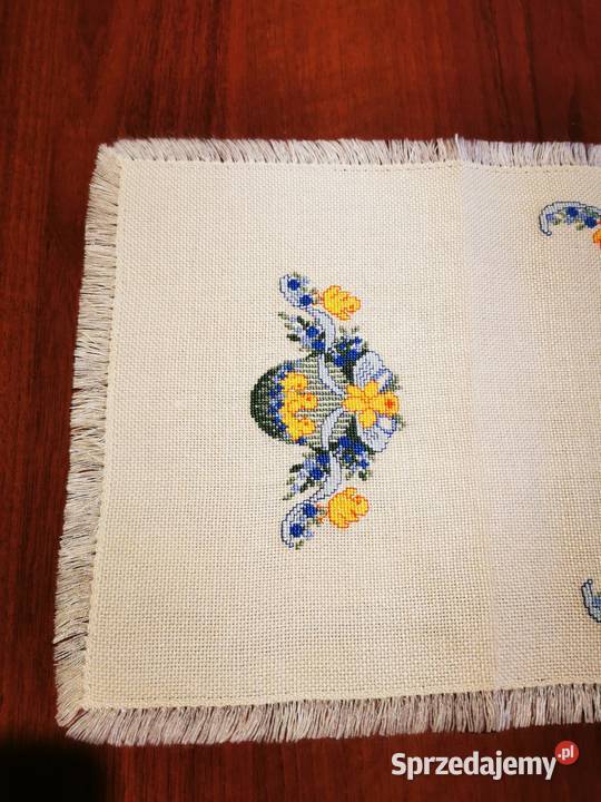 Bieżnik Wielkanocny Tkaniny Wiśniowa