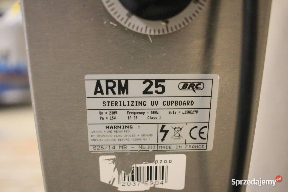 Sterylizator naświetlacz DO NOŻY UV BRC ARM 25 Pszczyna