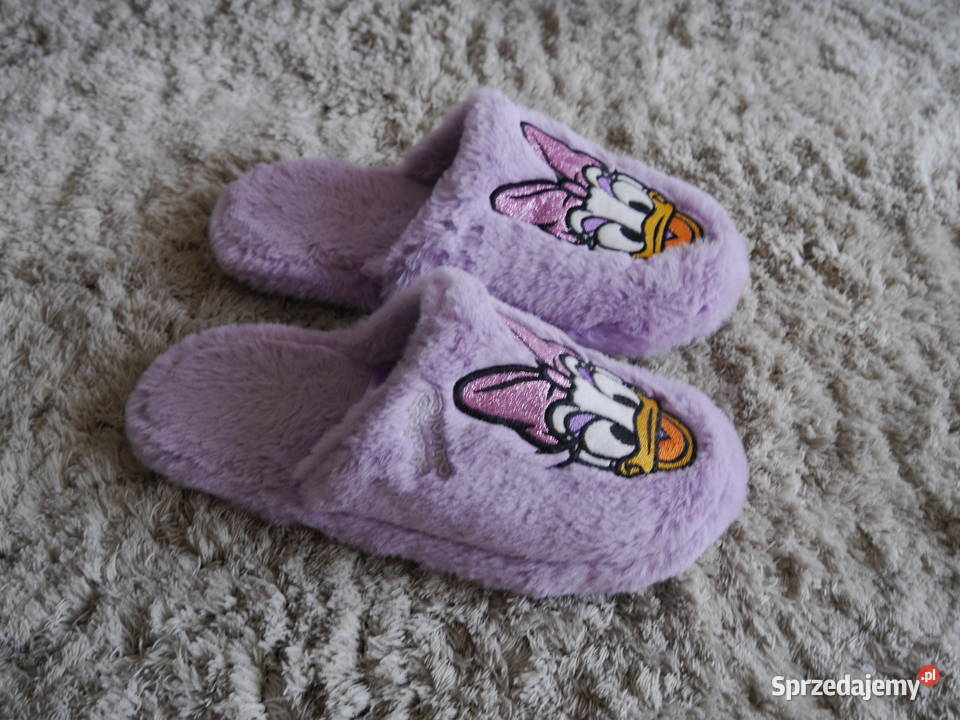 Sinsay Disney Daisy śliczne papcie kapcie 36 37 fioletowy