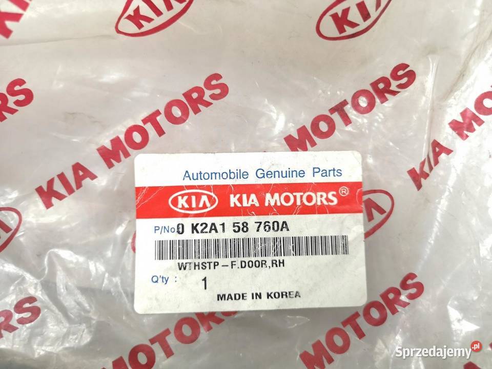 USZCZELKA DRZWI PRAWY PRZÓD KIA KIA SPECTRA 0004 sprzedam