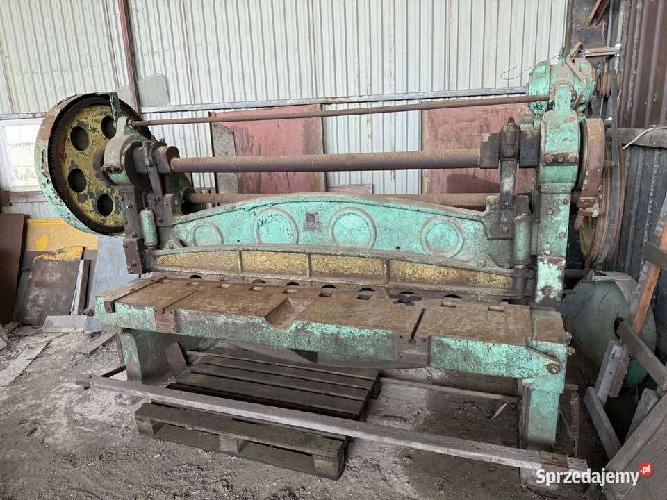 Gilotyna do cięcia blachy grubość do 5mm Gotkowice