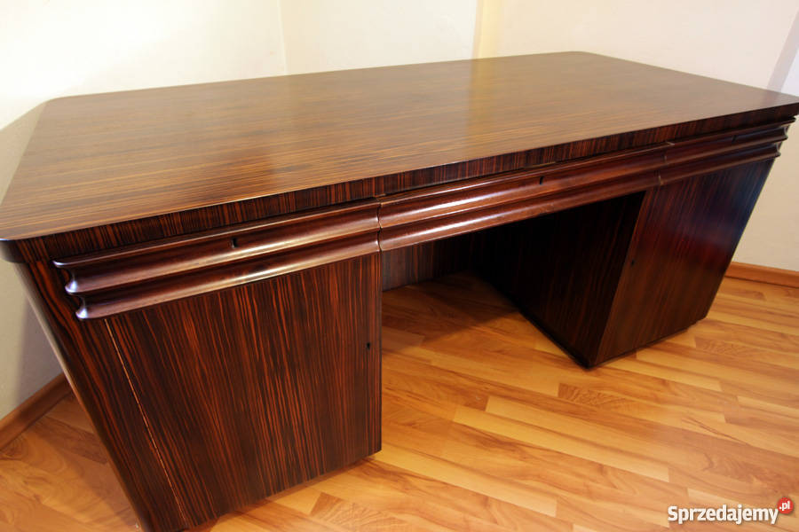 Biurko ART DECO 1925 heban makassar Wrocław