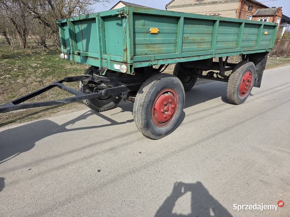 Przyczepa rolnicza dwuosiowa sztywna świętokrzyskie Samborzec sprzedam