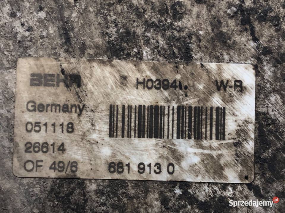 CHŁODNICA OLEJU PORSCHE CAYENNE 6819130 45 340 podkarpackie