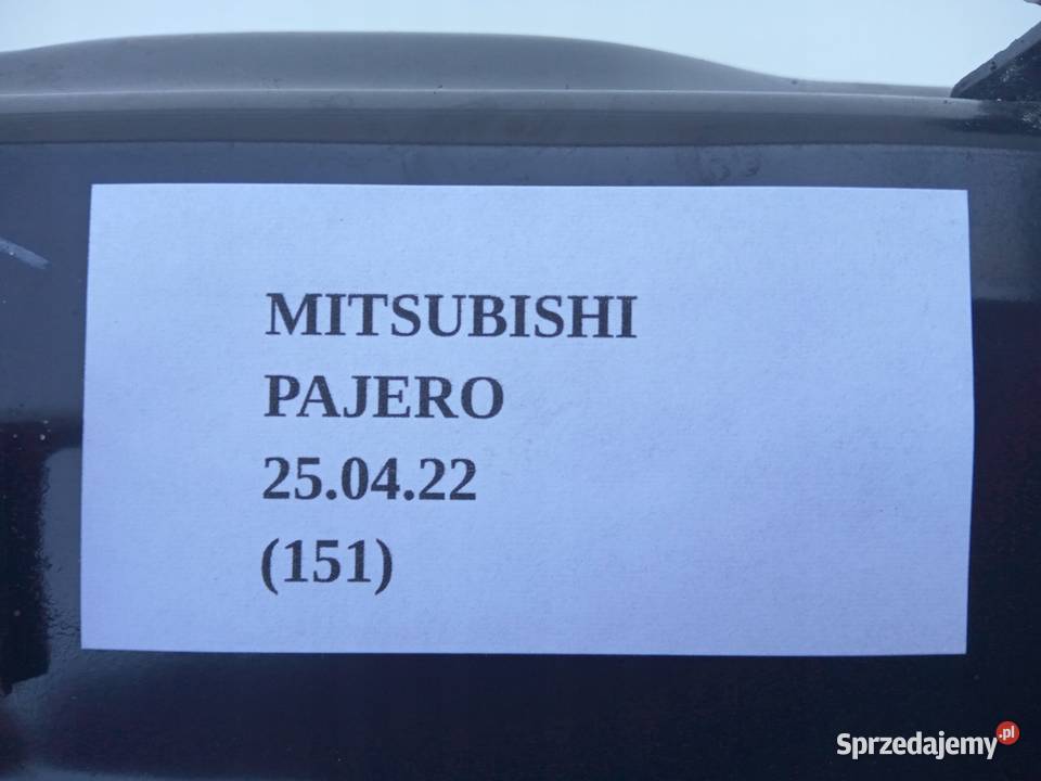 WZMOCNIENIE PASA PRZÓD MITSUBISHI PAJERO SPORT osobowe Karoseria wielkopolskie Nowy Tomyśl