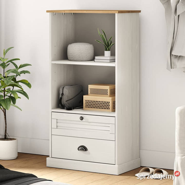 Szafka na książki VIGO biała 60x35x1145 drewno Warszawa