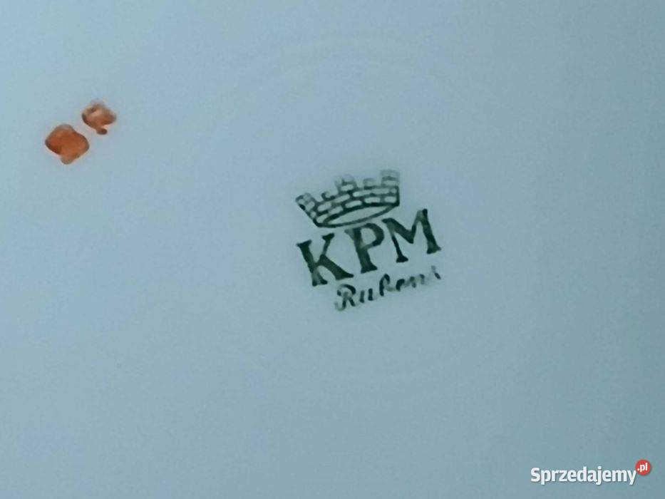 Zestaw starych 6 talerzyków porcelanowych KPM Porcelana i szkło