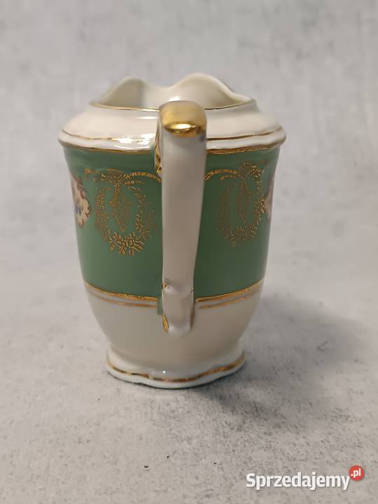 Środek Stołu Sygnowany Garnitur Art Deco Bukiety Porcelana i szkło Dobrzany