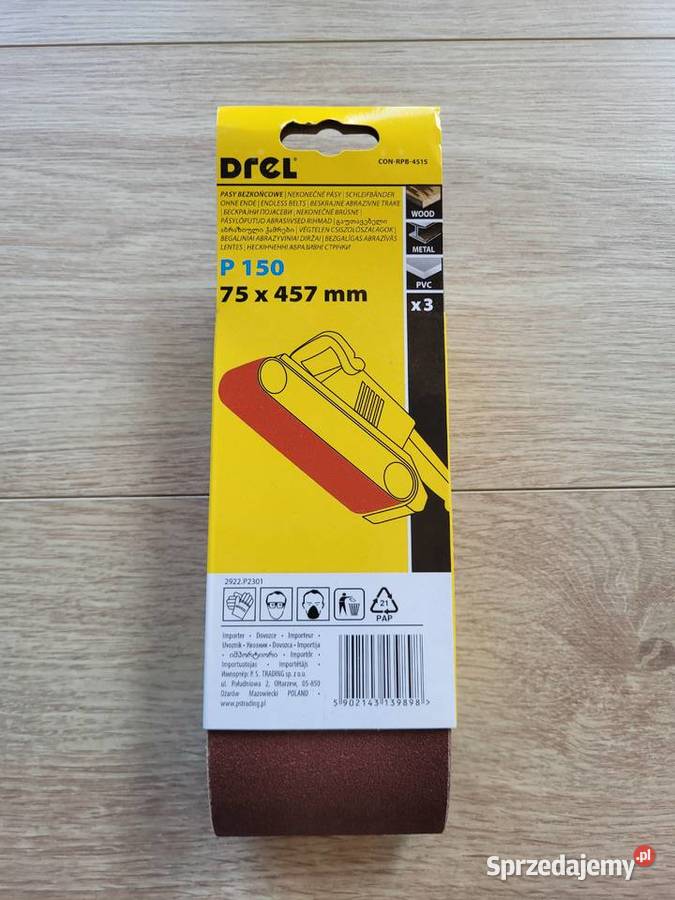 Taśma szlifierska 2x pas bezkońcowy 75x457mm Poznań