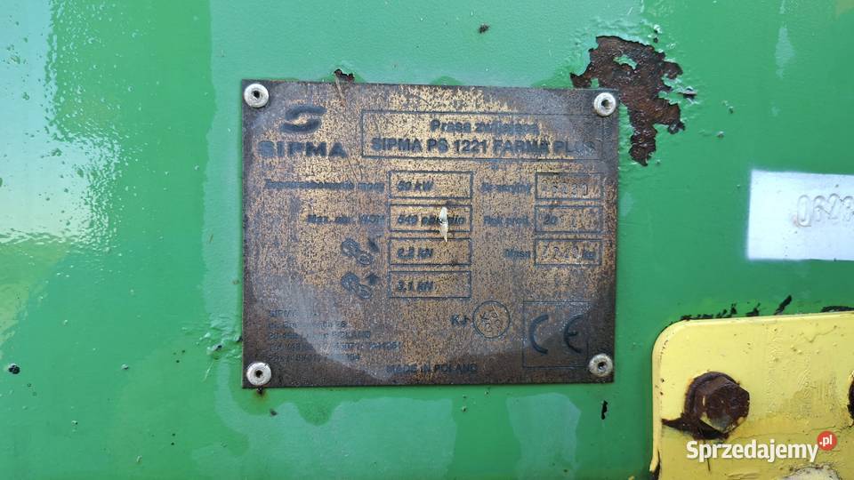 Prasa Sipma Farma 1221 Plus pomorskie Pączewo sprzedam