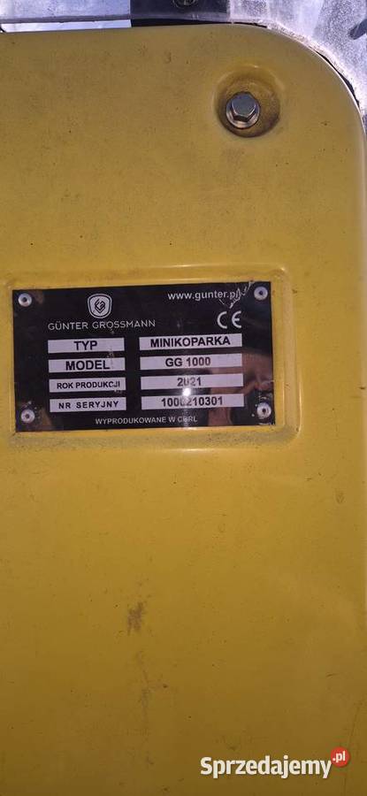 Minikoparka gunter grosman gg1000 Koparki Giżycko sprzedam