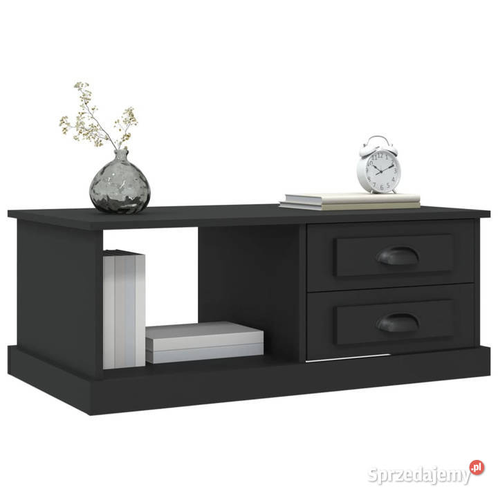 Stolik kawowy czarny 90x50x35 materiał Warszawa sprzedam
