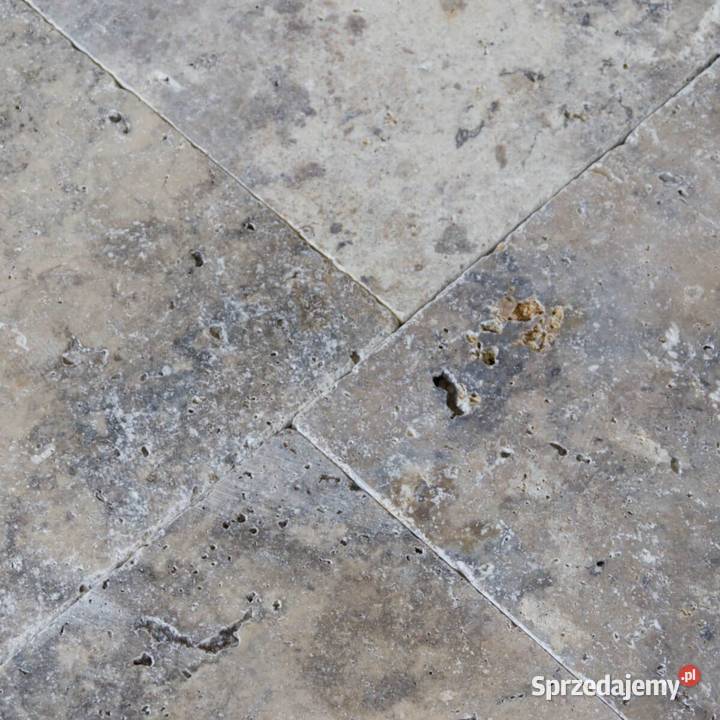 Płytki Trawertyn Silver Ash bębnowany 61x406x12 Gdynia