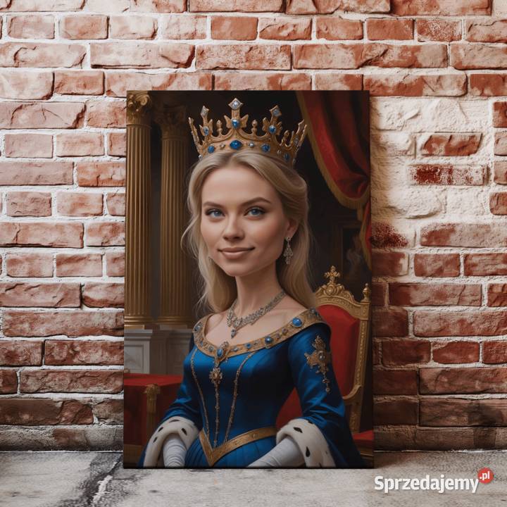 Obraz Portret na płótnie karykatura królowa Warszawa