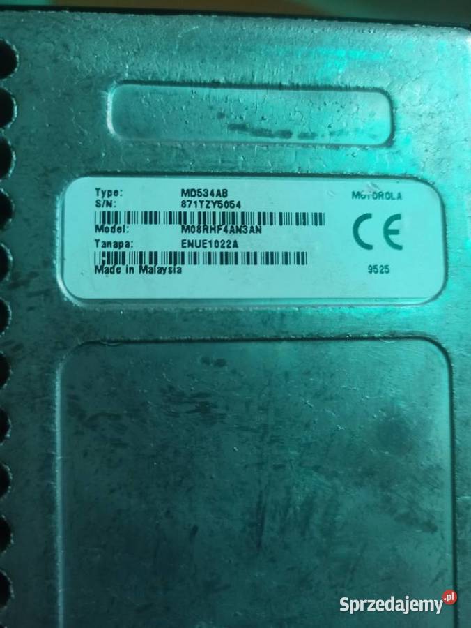 Radiotelefon Motorola GM950 UHF 403470MHz PMR lubuskie Gorzów Wielkopolski