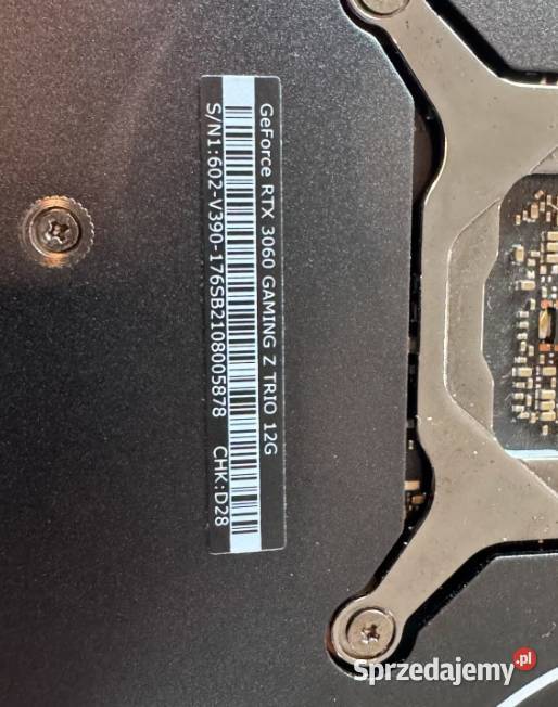 Karta Graficzna Msi Rtx 3060 Gaming x Trio 12GB Mokre