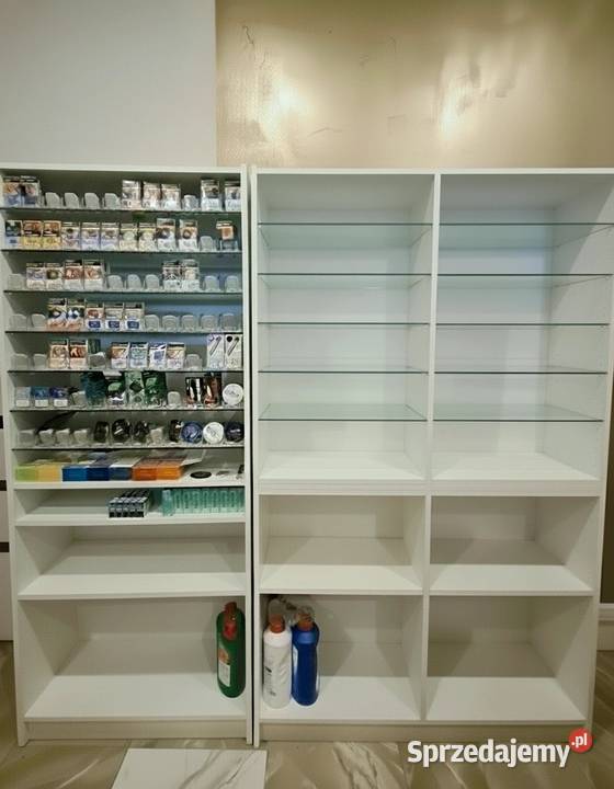 Regały Meble sklepowe białe Meble