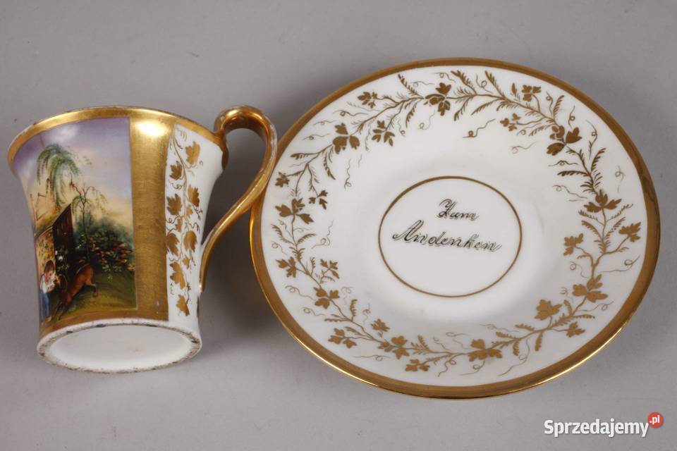 Zestaw duo porcelana XIX wiek
