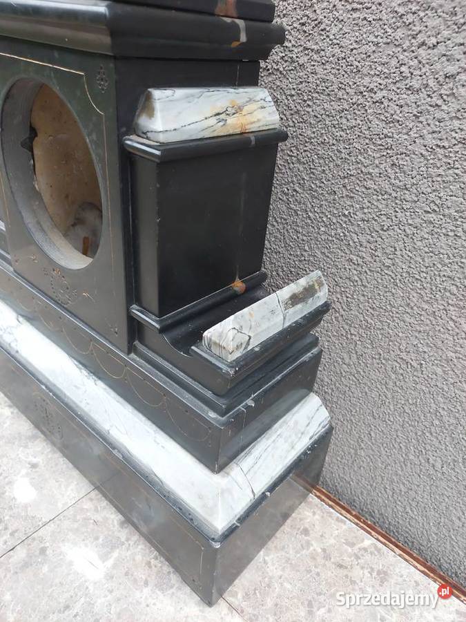 105 Obudowa marmurowa starego zegara kominkowego pomorskie Tczew sprzedam