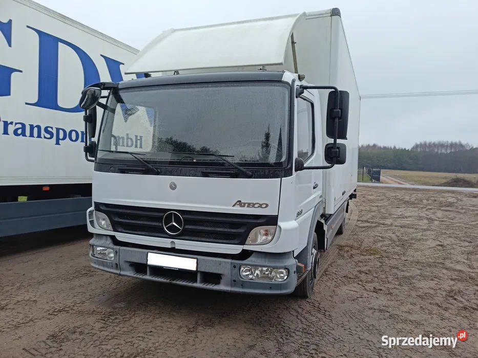 Mercedes Atego 818 2007 r 2 wł 61 m winda podlaskie Kolno sprzedam