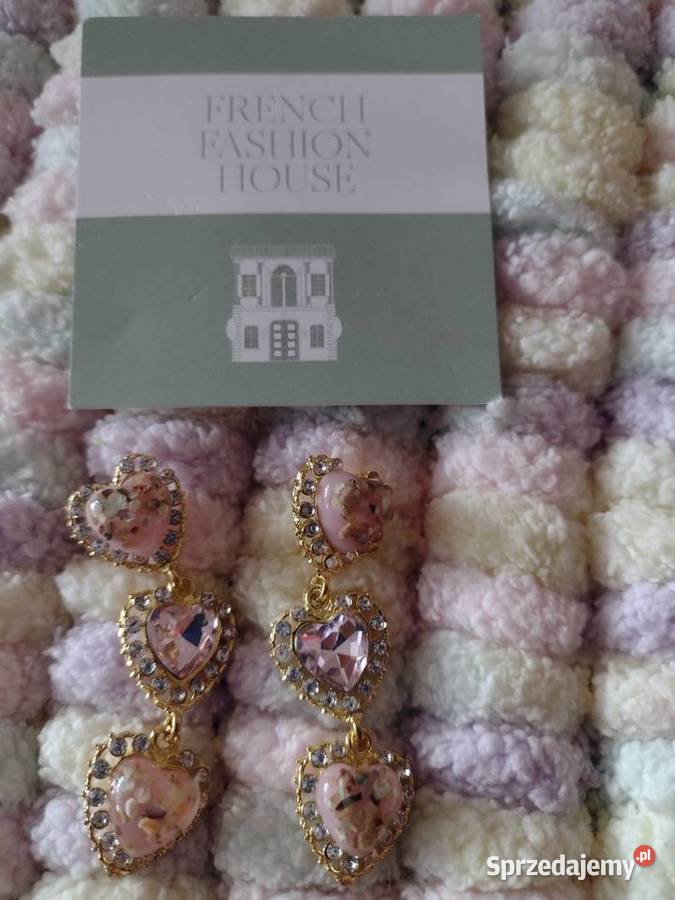 Ekskluzywne długie kolczyki wieczorowe z Londynu małopolskie Kraków