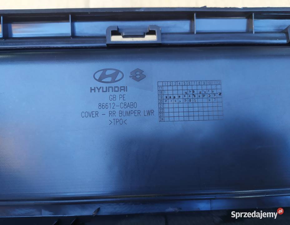 Hyundai i20 II lift kratka zderzaka tył osobowe Rybnik