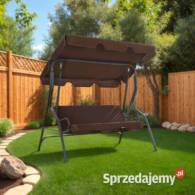 vidaXL Huśtawka ogrodowa kawowa 170x110x153